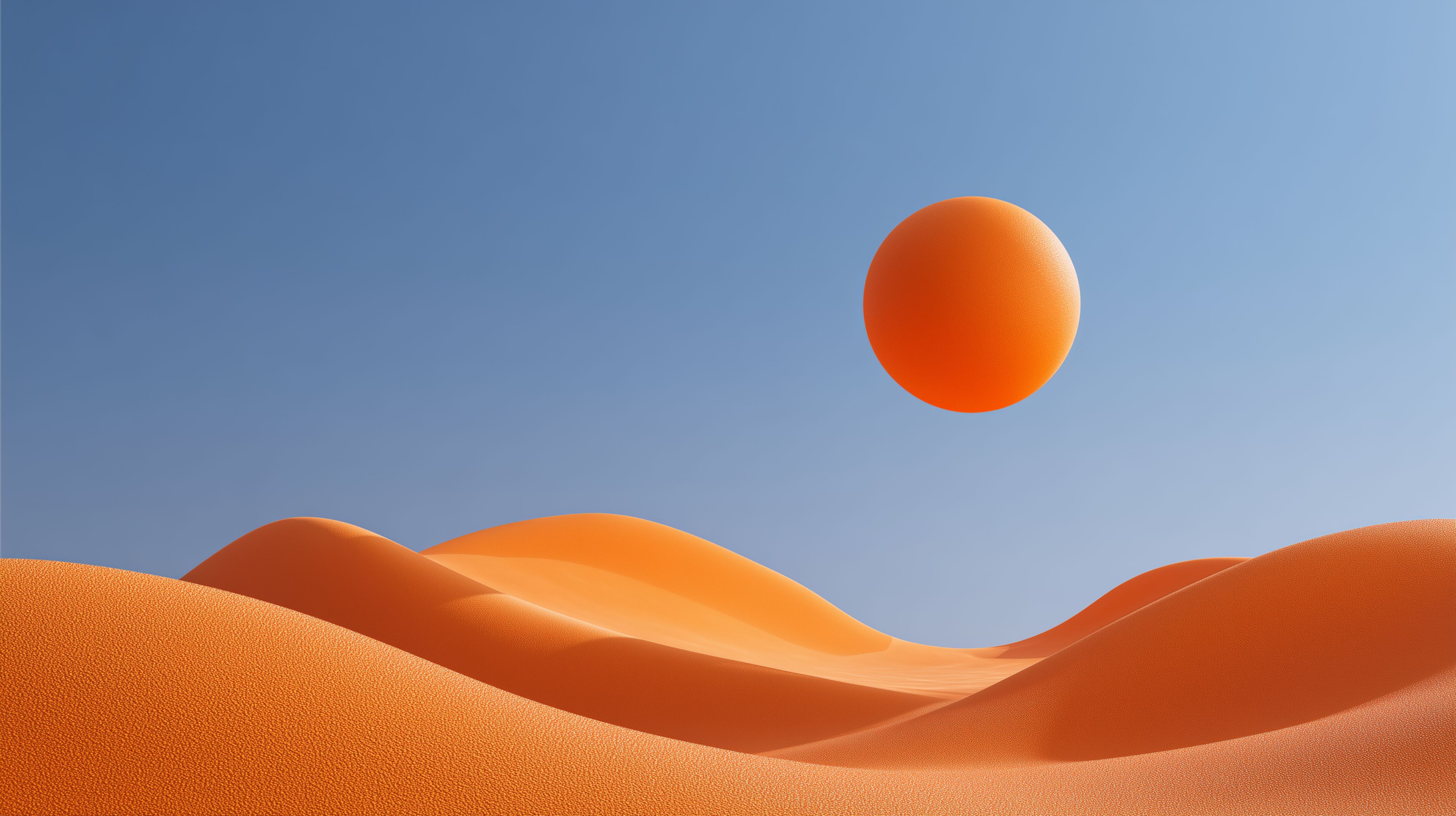 Abstract orange desert landscape