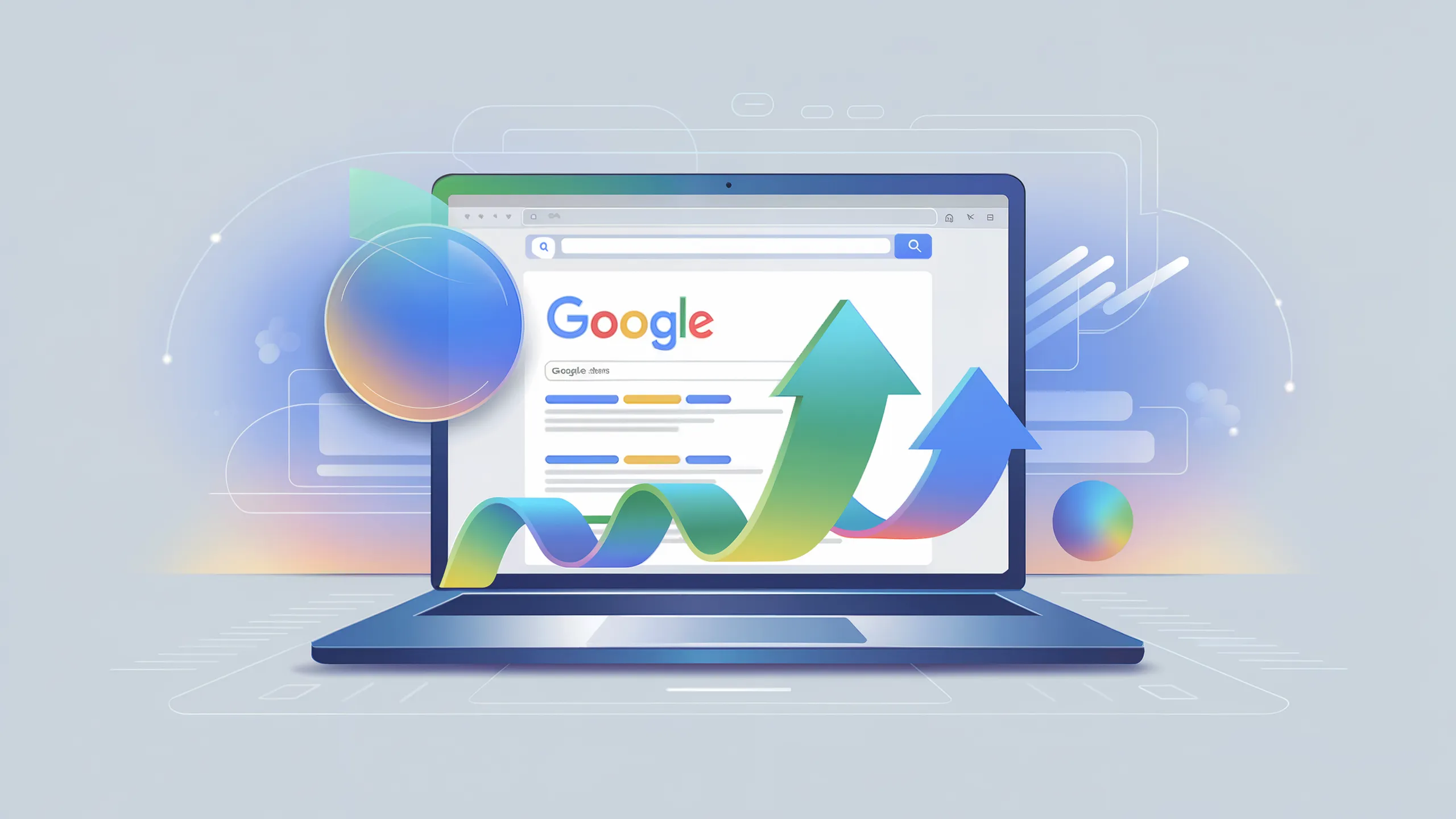Laptop illustration for ads article